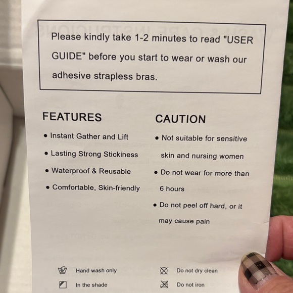 Silicone Adhesive Bra - Nude - Picture 4 of 8